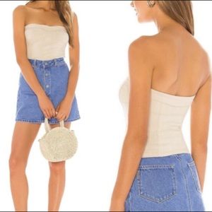 NWT Free People You Too Corset Inspired Tube Top